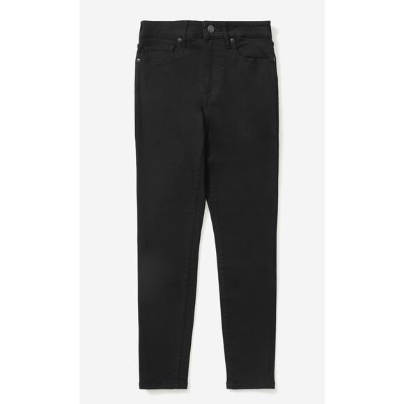 NWT Everlane The Curvy Authentic Stretch High Rise Skinny Jean in Black - Picture 3 of 13
